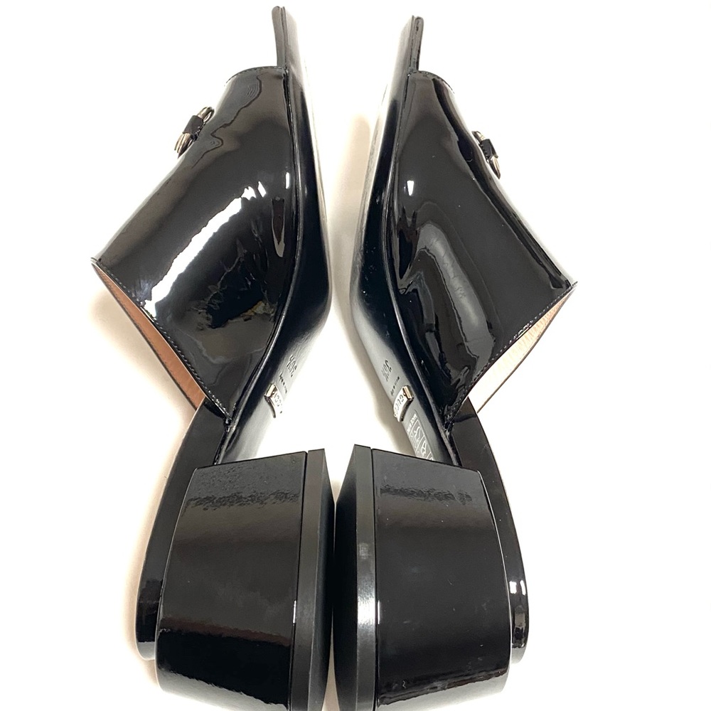 Gucci Patent leather mid-heel slides - Picture 4 of 8